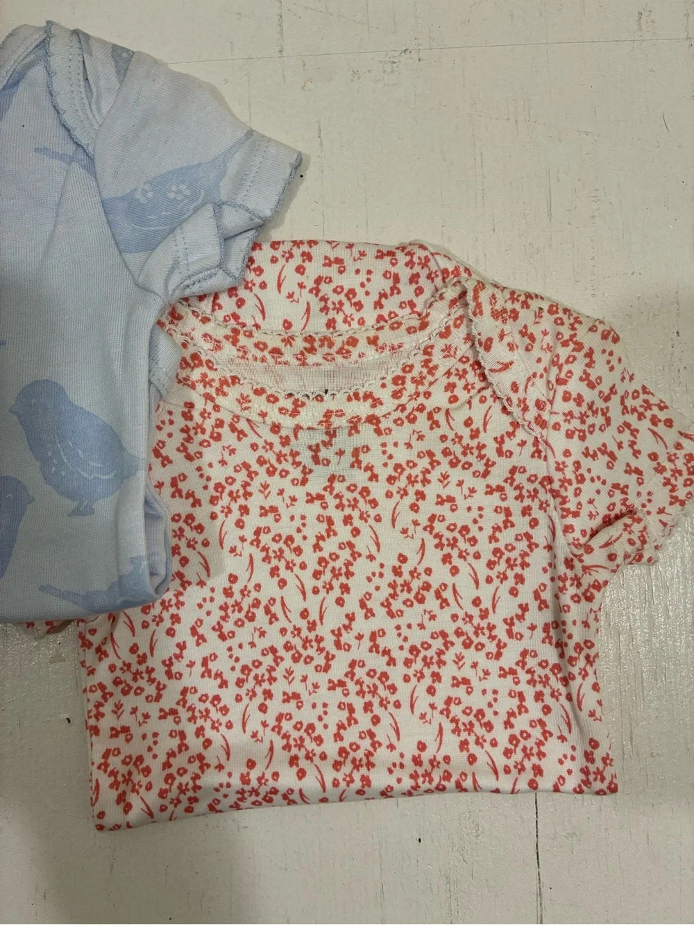 Carter's Light Blue Bird Print One-Piece Bodysuit